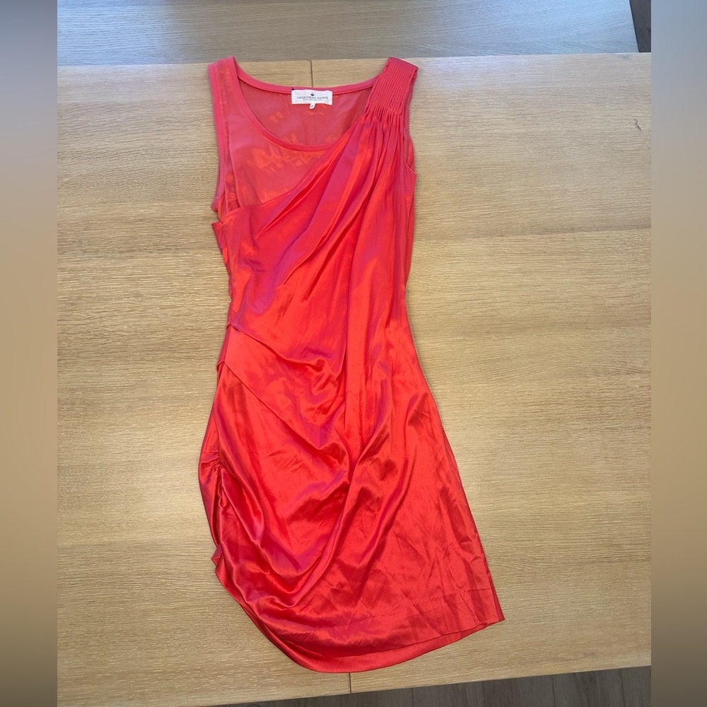 Designers Remix pink rouched mini dress